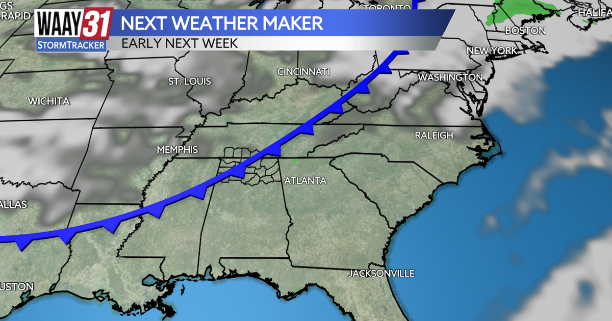 Another fall cold front arrives next week | News | waaytv.com