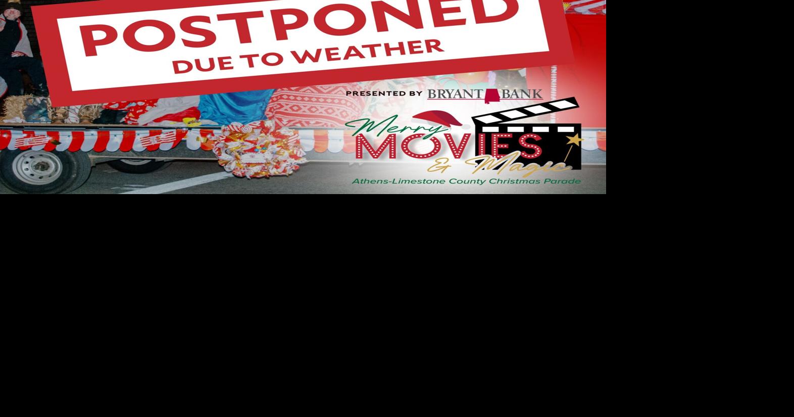 Athens postpones Christmas Parade due to weather