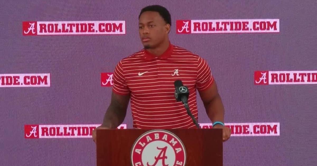 Alabama running back Jase McClellan news conference Video