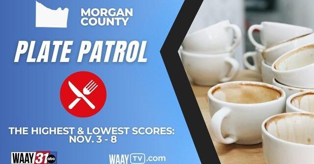Morgan County restaurant inspection scores for Nov. 3-8
