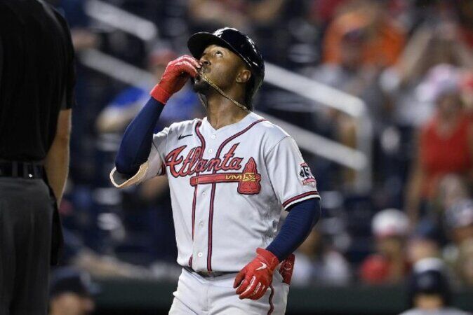 Ozzie Albies' two-run single, 08/12/2023