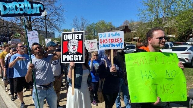 Huntsville No Kings protest