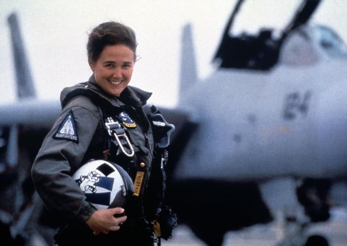 Navy aviator scores first air-to-air victory by a US female fighter pilot