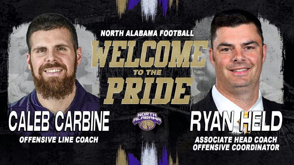 Carbine and Held join UNA Football coaching staff | News | waaytv.com
