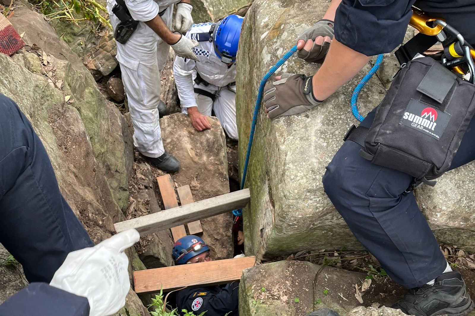 Woman Wedged Upside Down Between Rocks For 7 Hours After Trying To ...