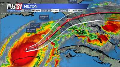 Hurricane Milton rages on