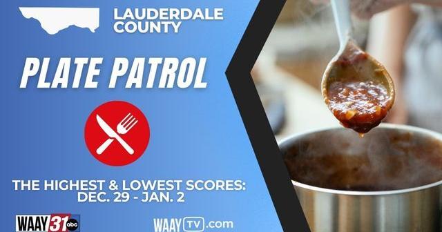 Lauderdale County food inspection scores for Dec. 29 - Jan. 2
