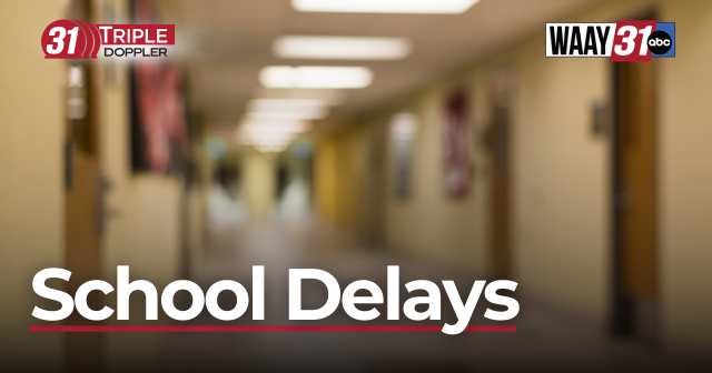 Several North Alabama schools operating on delayed start times Monday due to weather