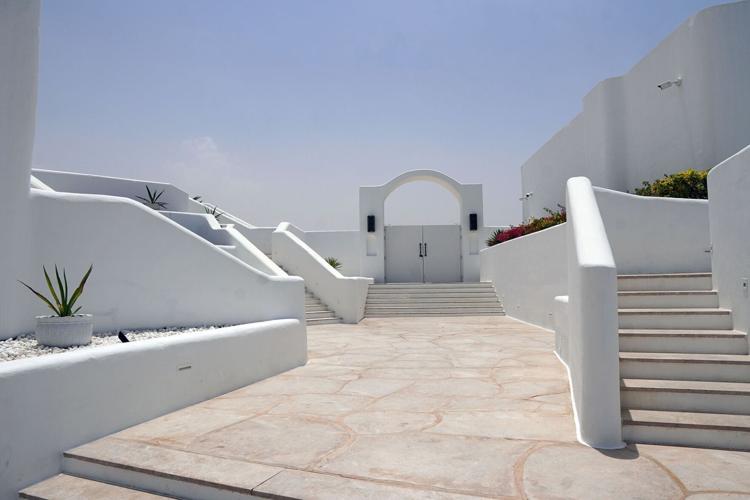 Why an imitation Santorini has appeared on the edge of the desert