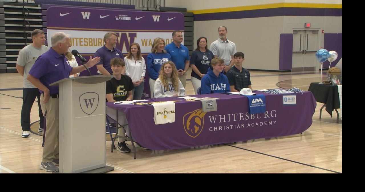Four Warriors sign at Whitesburg Christian