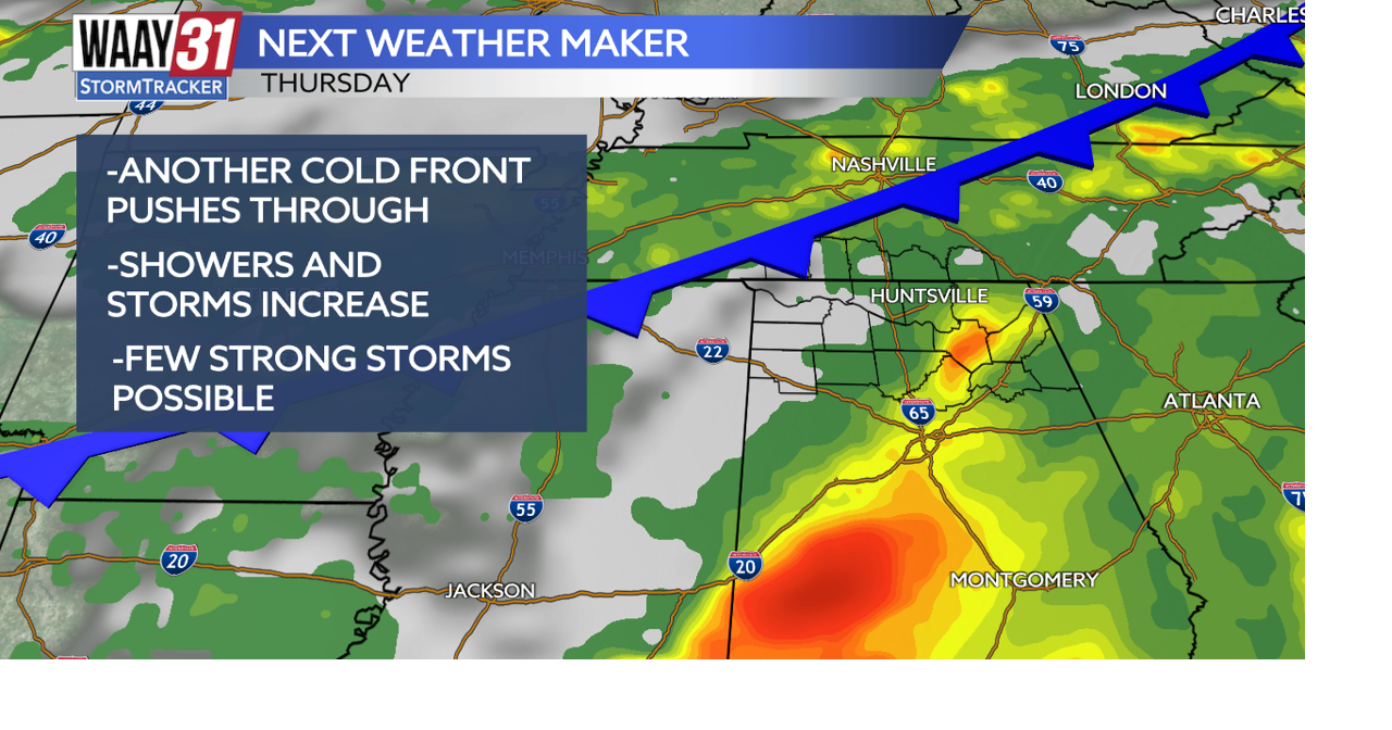 The next weather maker moves in tomorrow