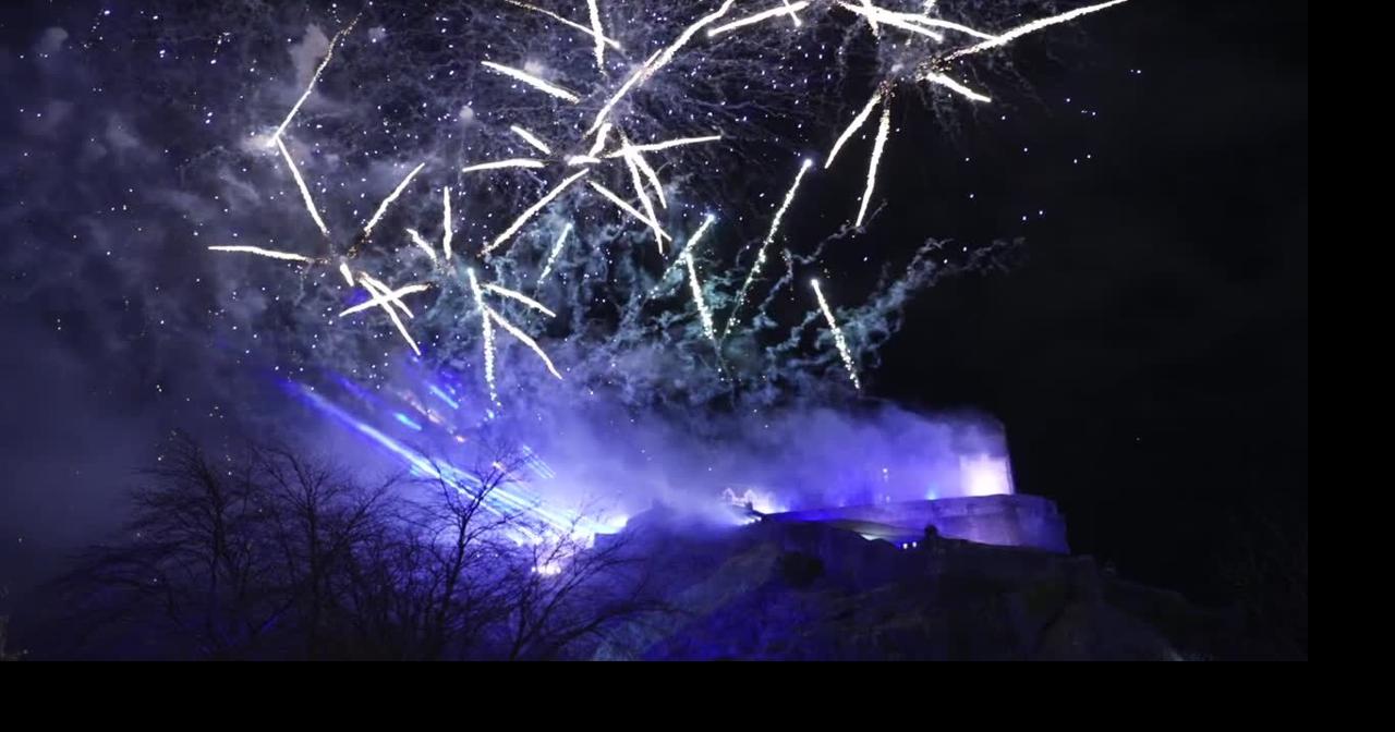 Here's a view of New Year's celebrations in Edinburgh, Scotland