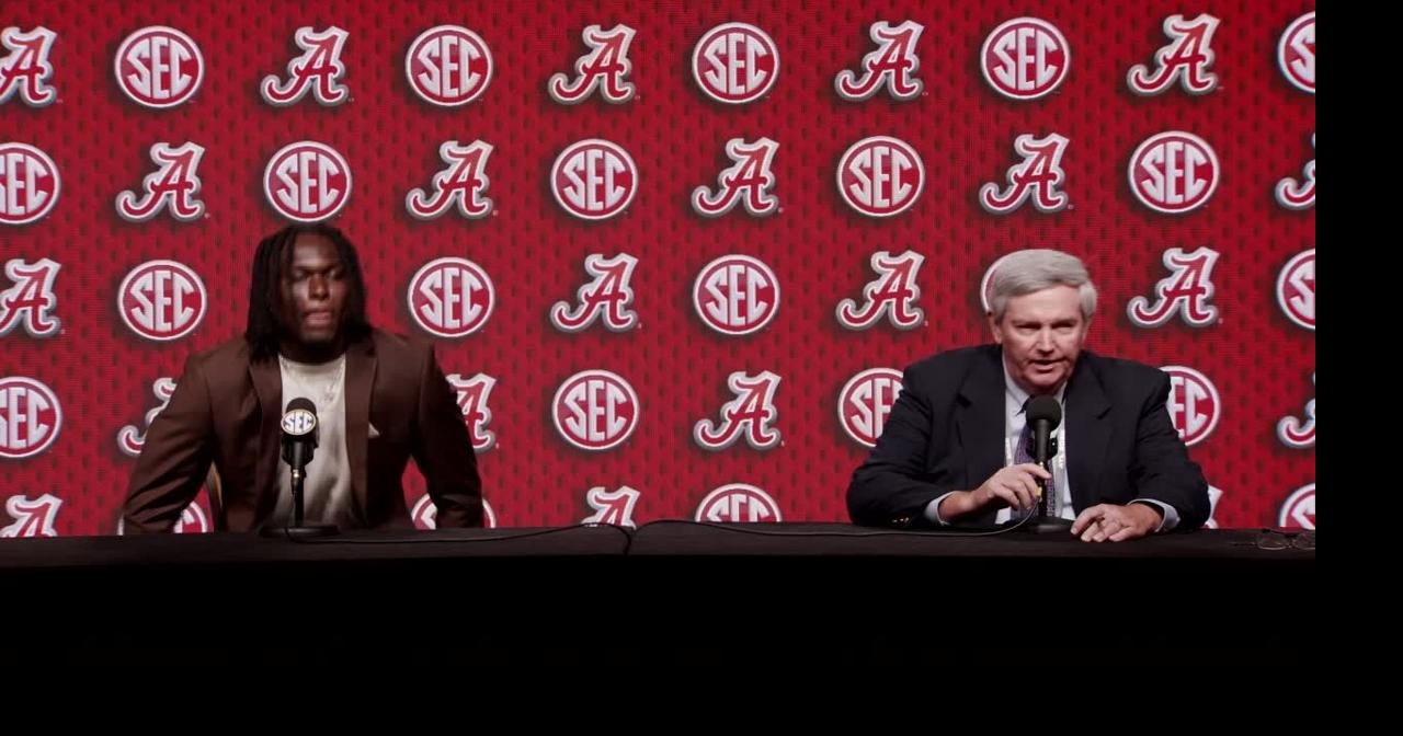Alabama football's Deontae Lawson at 2025 SEC Media Days