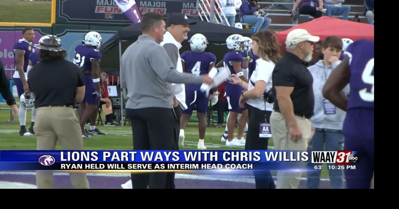 UNA Lions part ways with Chris Willis, name Ryan Held interim head coach |  News | waaytv.com