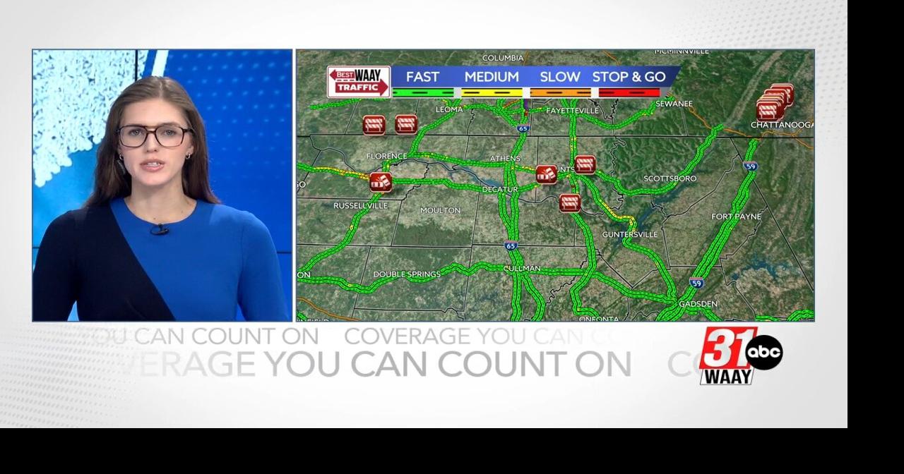 Road conditions deteriorate across North Alabama as temps drop