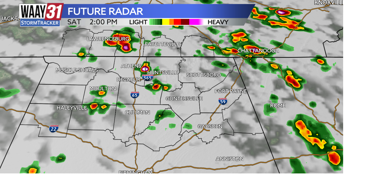 Scattered showers and storms for the weekend