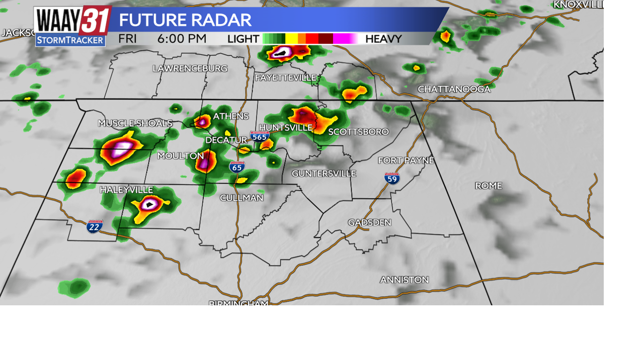 Scattered rain and storms return Friday