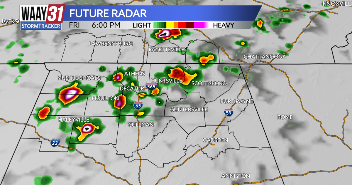Scattered rain and storms return Friday