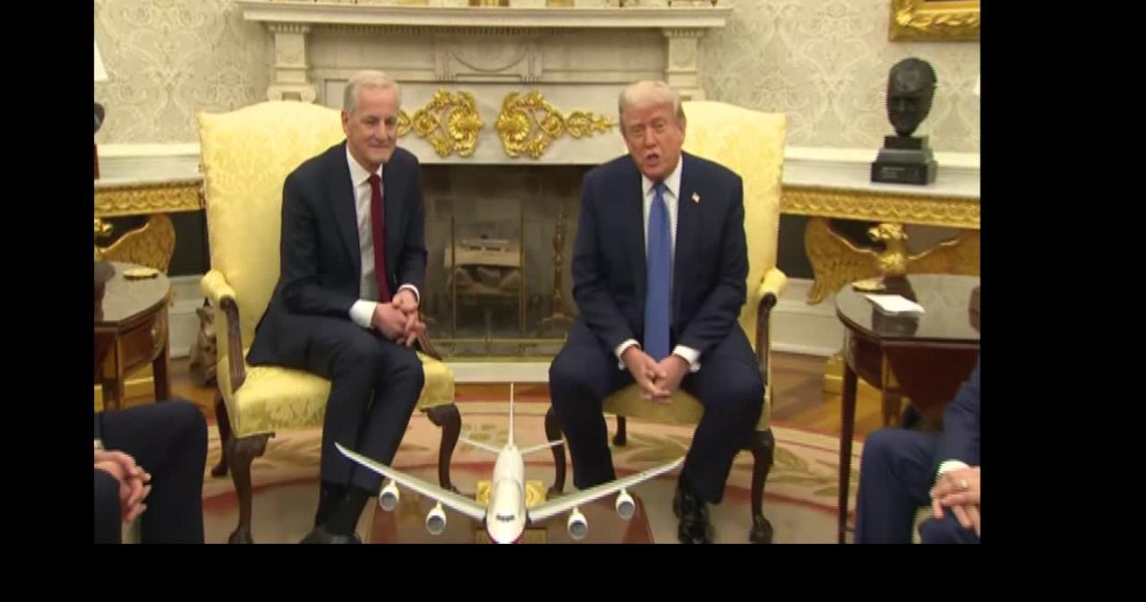 RAW: President Trump talks Russia, Ukraine with Norwegian PM
