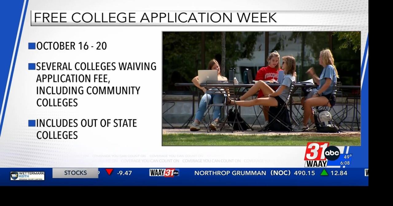 It's free college application week in Alabama Video