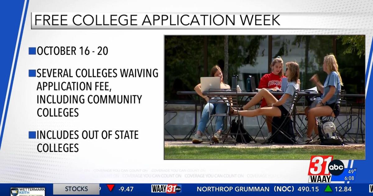 Alabama Free College Application Week 2025