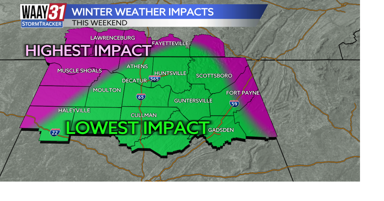 Watching the weekend for the risk of winter weather
