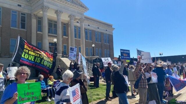 Athens No Kings Day protest