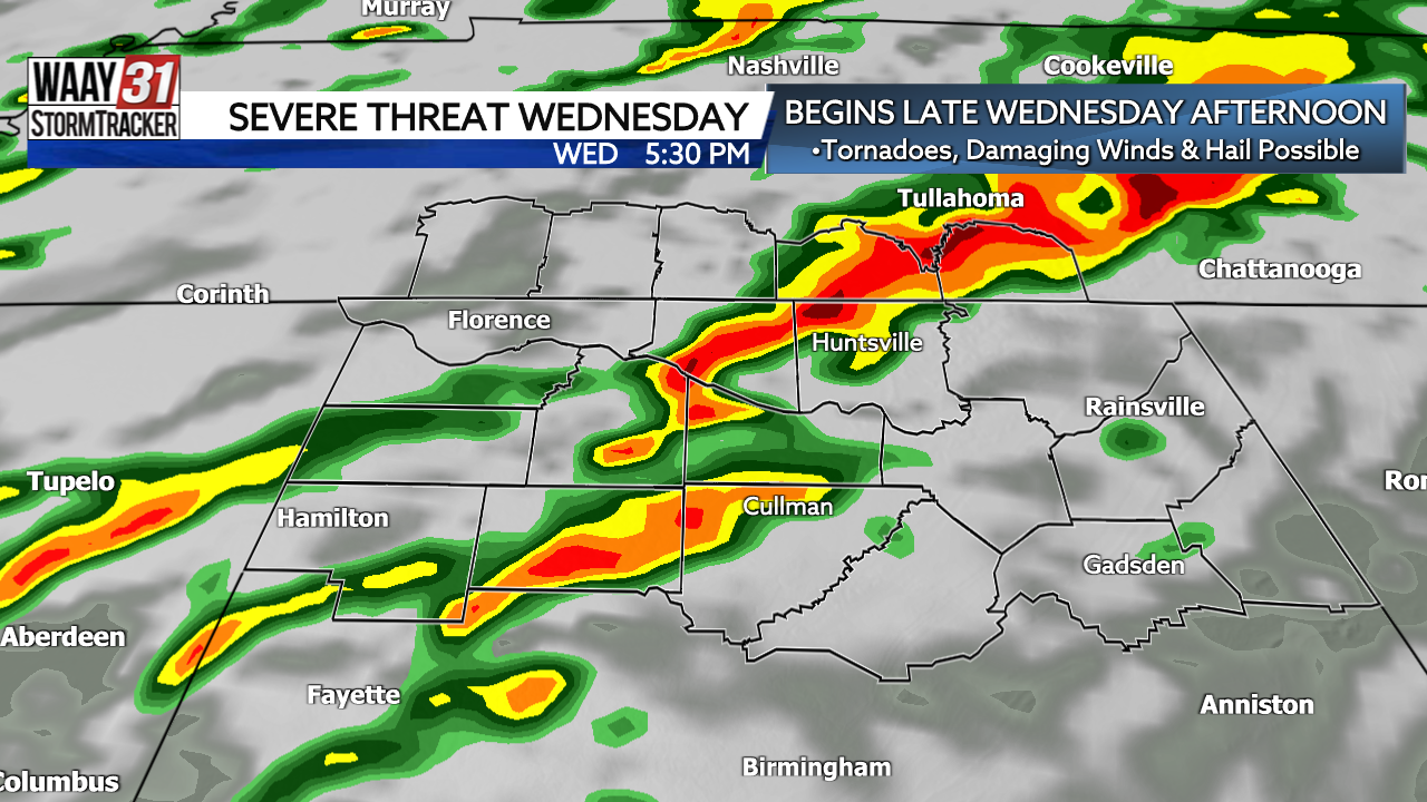 Warm And Stormy Finish To 2021, Severe Threat Wednesday | News | Waaytv.com