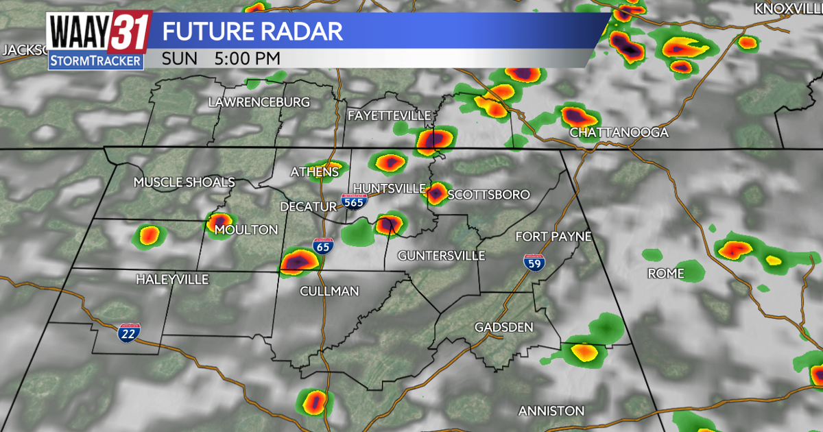Daily rounds of showers and storms continue