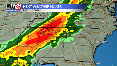 Future radar Saturday night