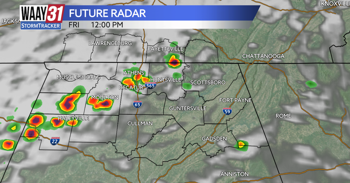 Mostly dry Thursday, but storm chances pick up starting Friday