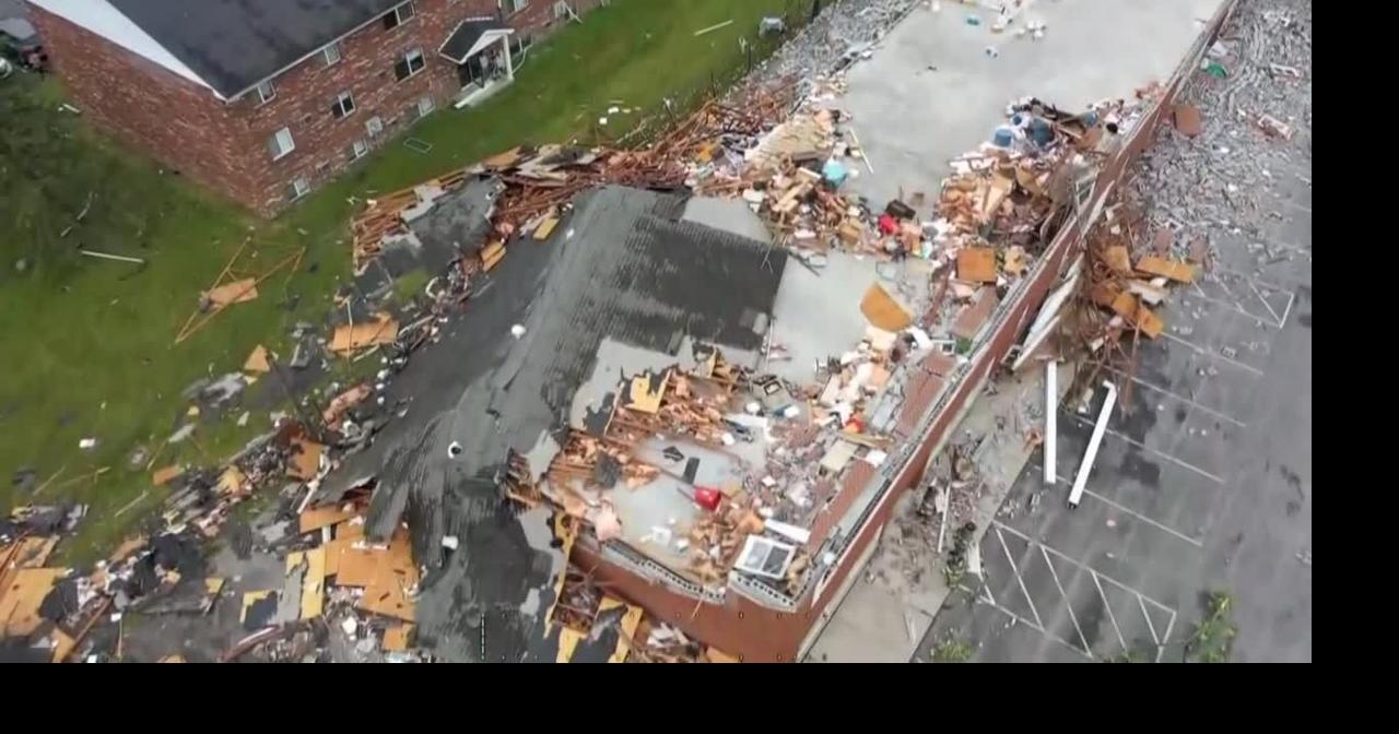 Tornado damage in Toledo, Ohio Video