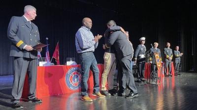 鶹ý firefighters award ceremony