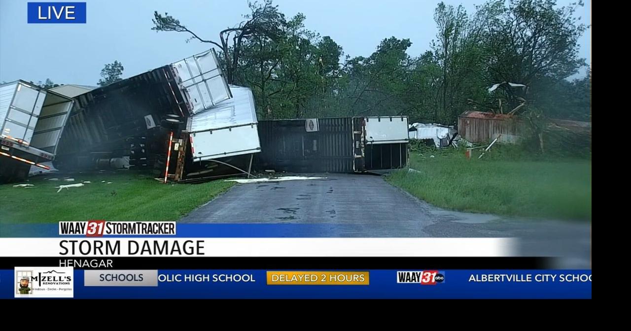 Morning look at tornado damage in Henagar Video