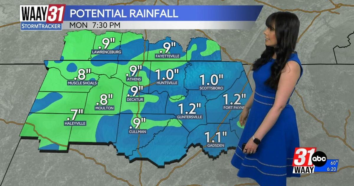 Amber times out the rain for the weekend | Video | waaytv.com