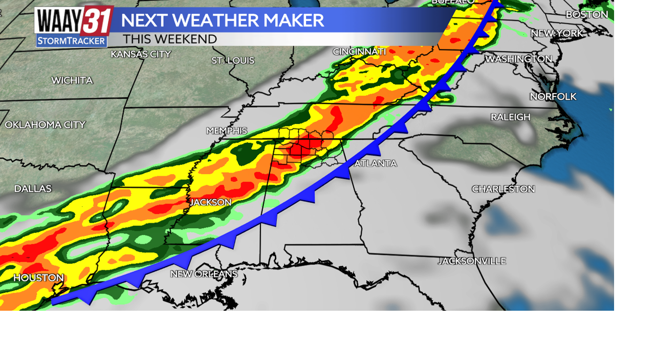 Tracking our next weather maker for this weekend