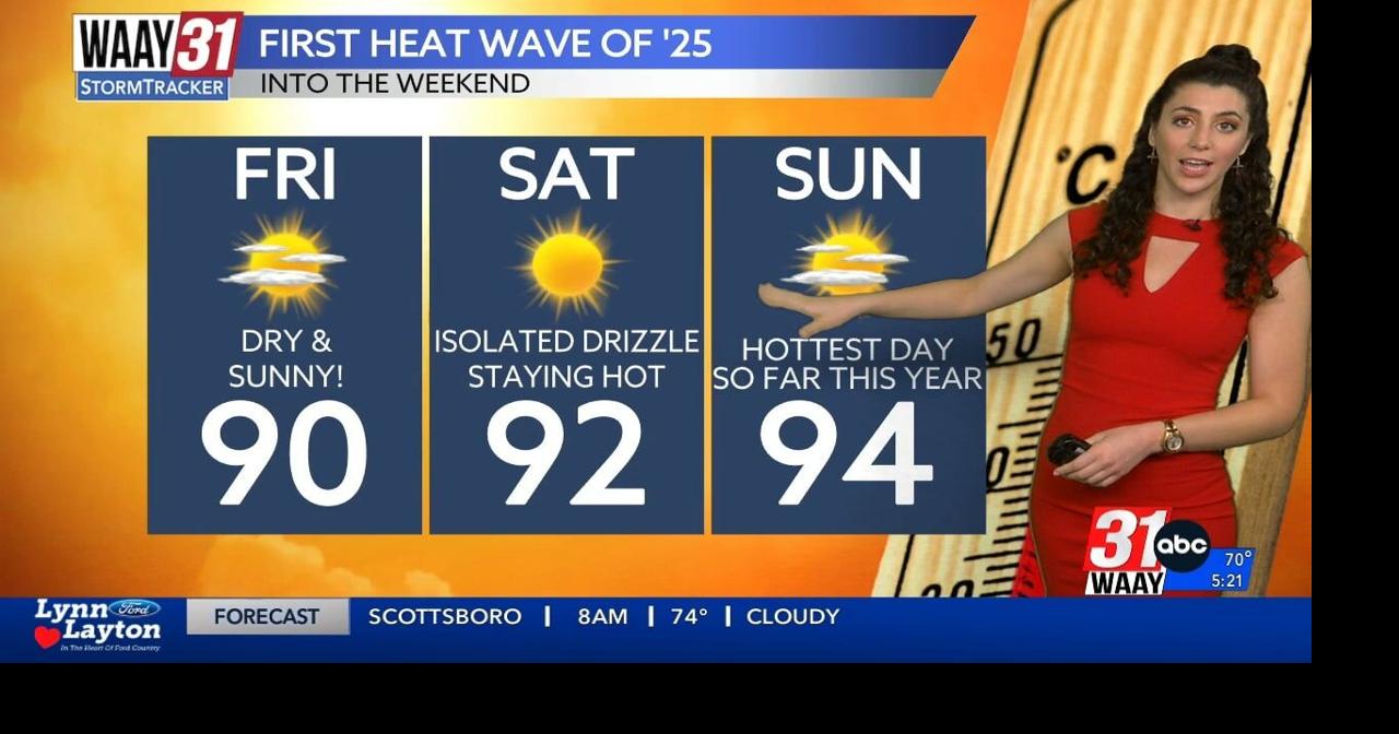 First heat wave of 2025 is right around the corner | Video | waaytv.com