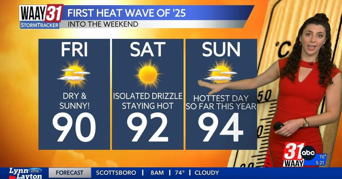 First heat wave of 2025 is right around the corner | Video | waaytv.com