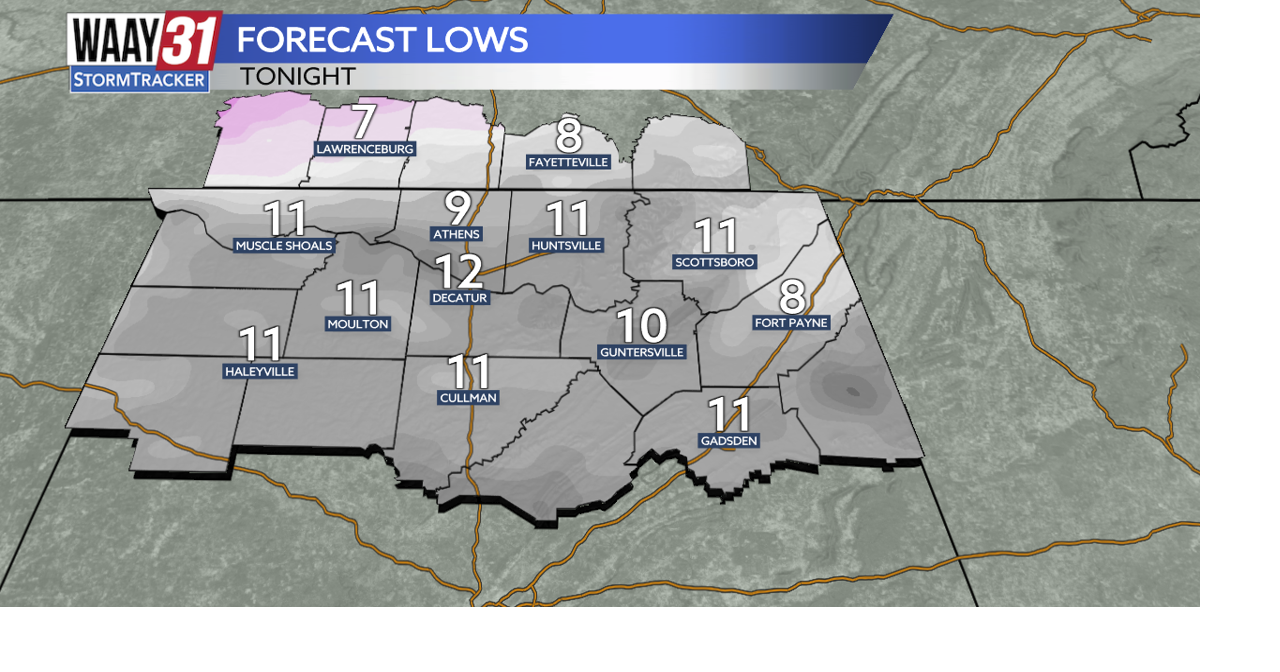 Bitterly cold night ahead