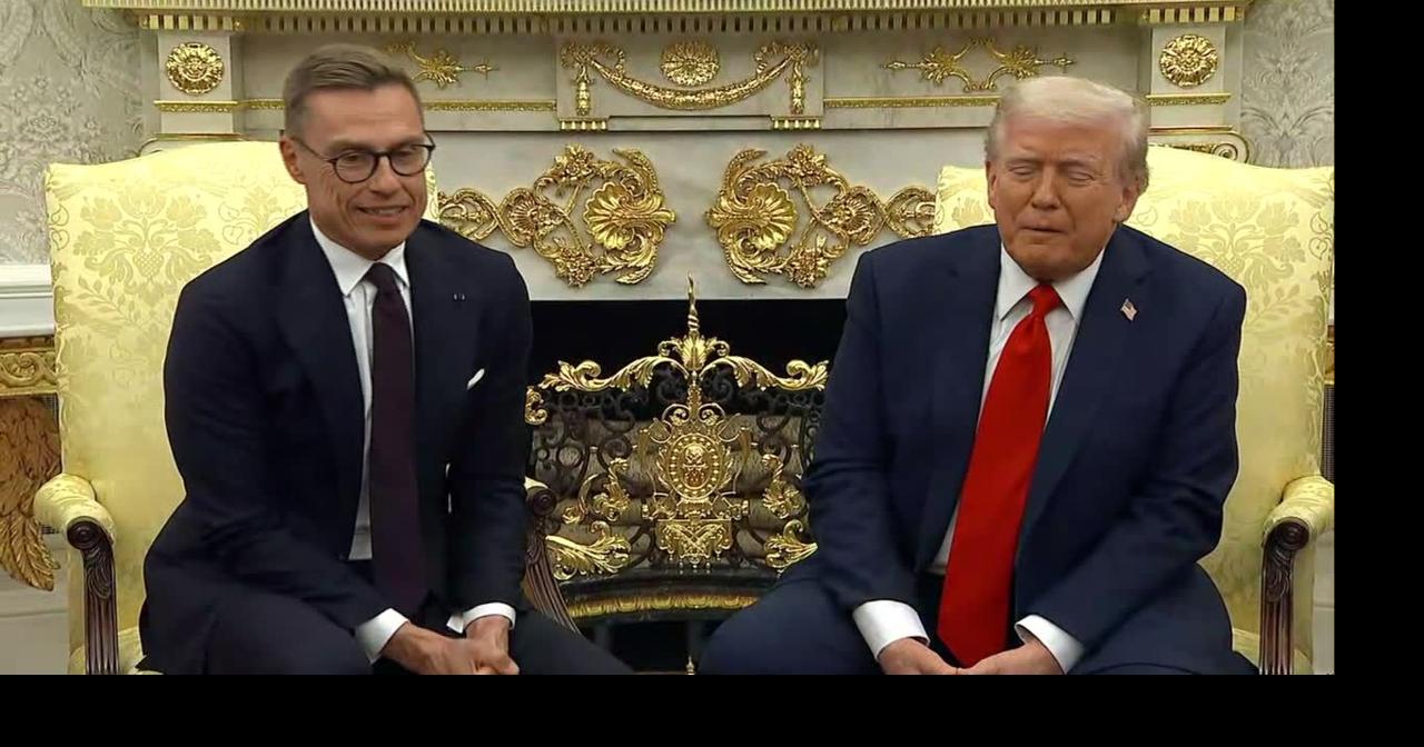 Donald Trump and Alexander Stubb, President of Finland, meet in Oval Office