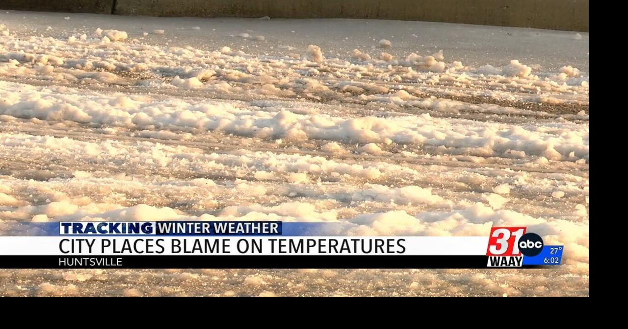 City of Huntsville does not plan to get more snow plows, blames