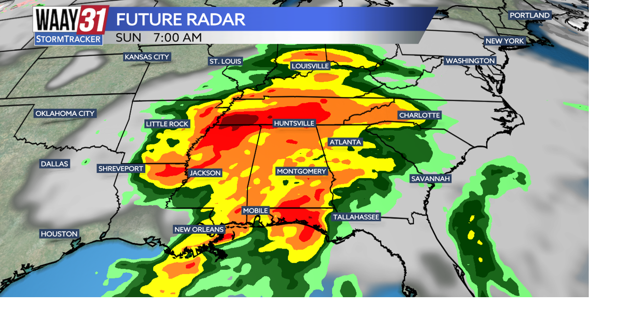 Rain returns to North Alabama over the weekend