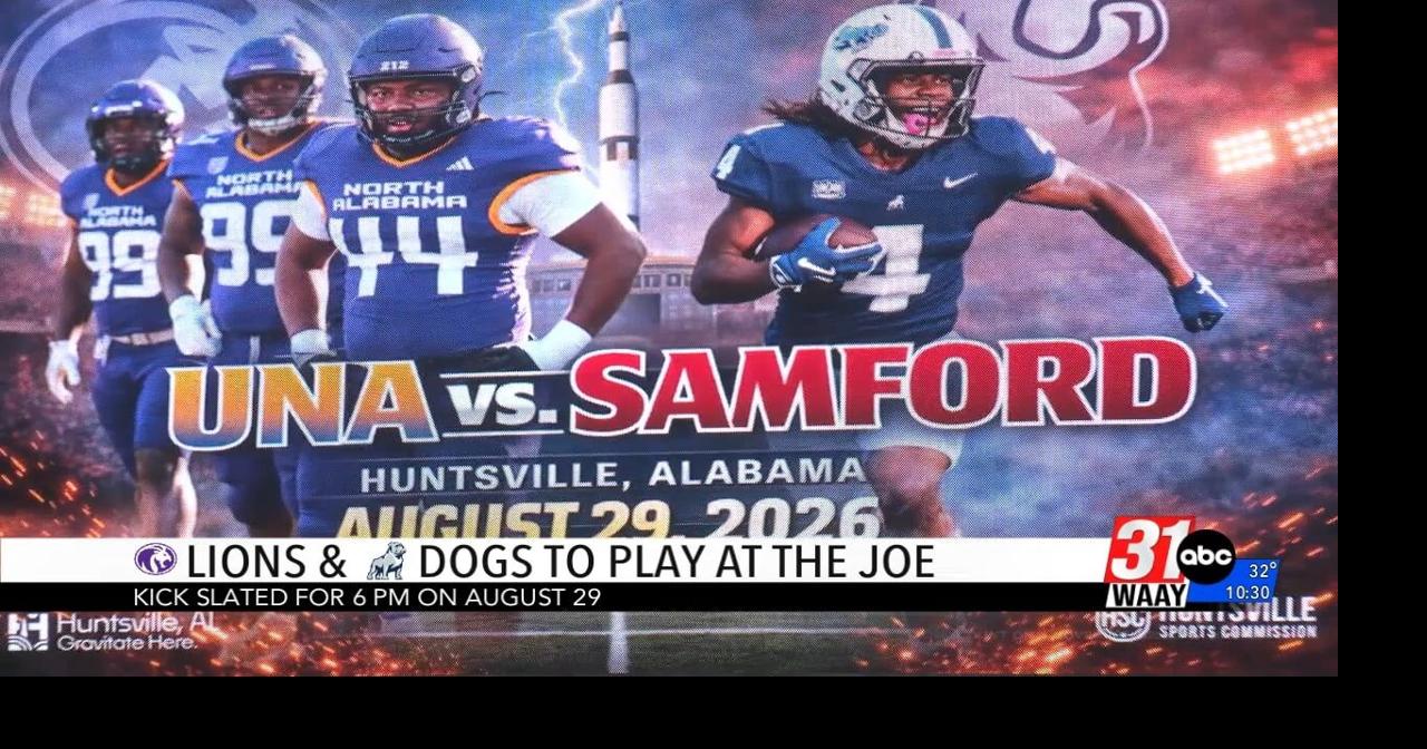 North Alabama and Samford to meet at Joe Davis Stadium on August 29