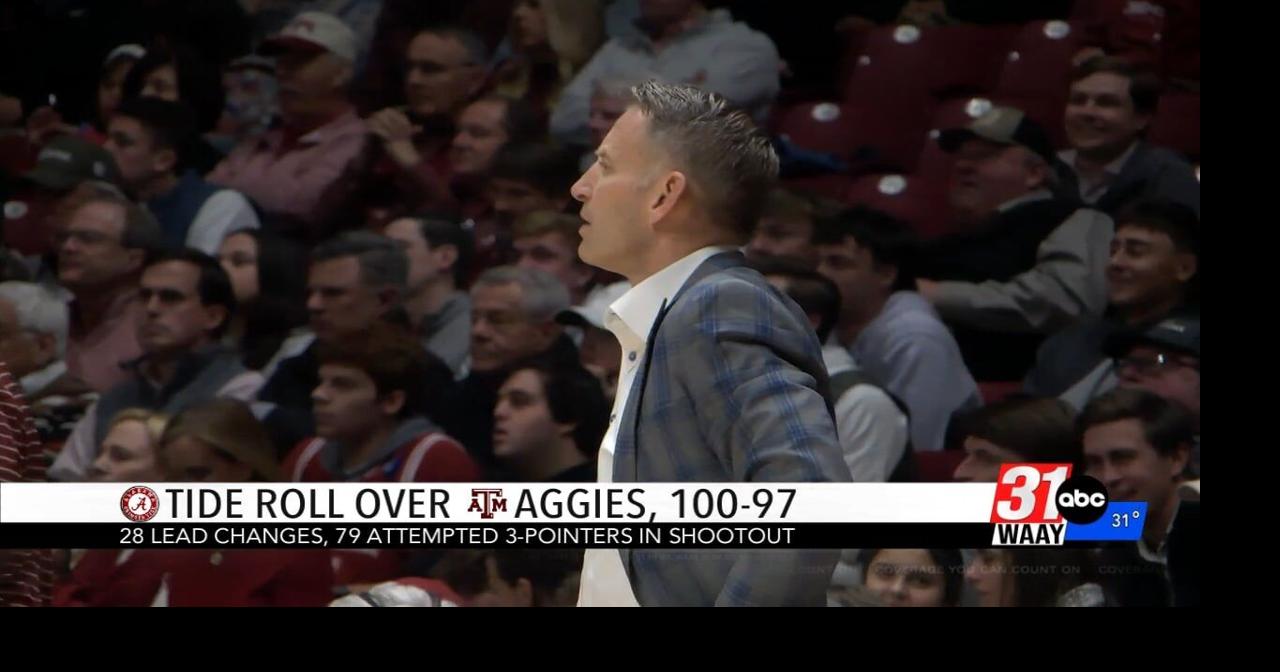 Alabama wins shootout over Texas A&M, 100-97
