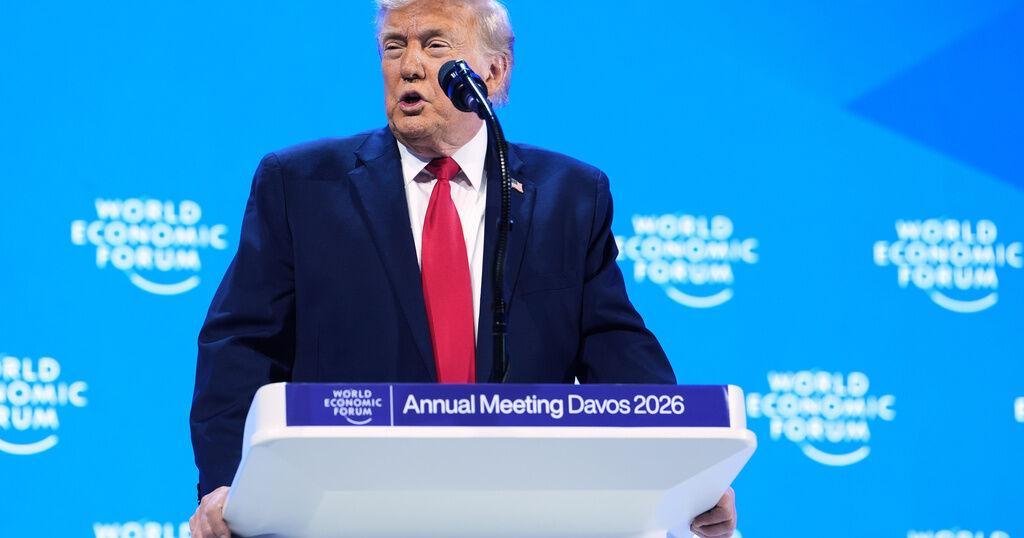President Trump says he won't use force to acquire Greenland in speech at World Economic Forum