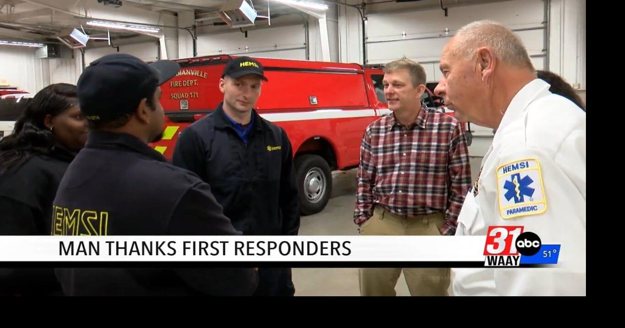 Man Thanks First Responders Curated by Alerts360
