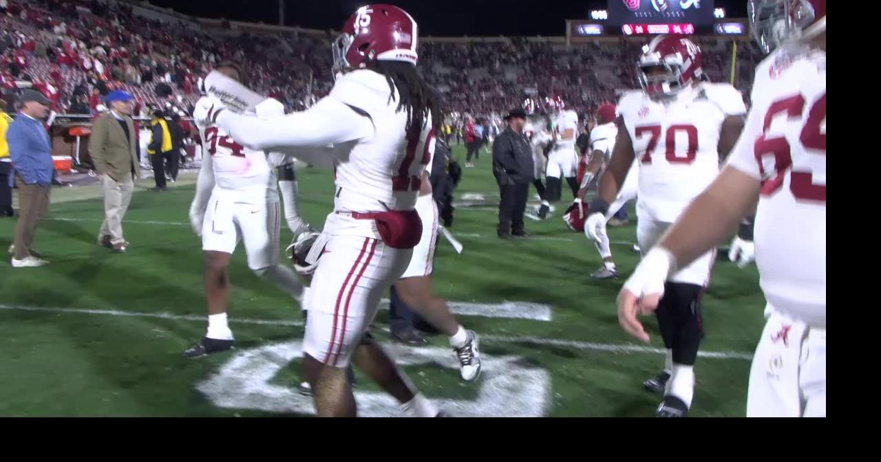 Alabama celebrates College Football Playoff win over Oklahoma