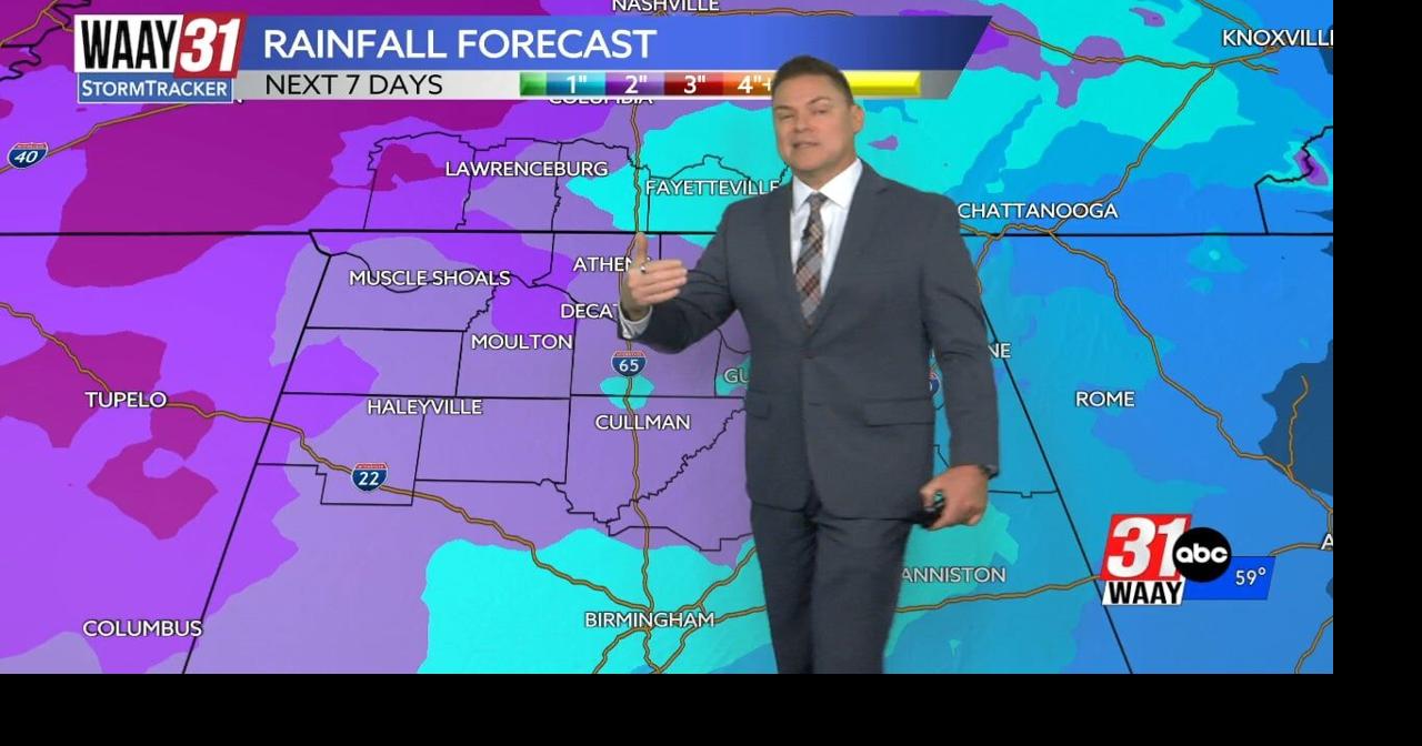 More needed rain is on the way to north Alabama