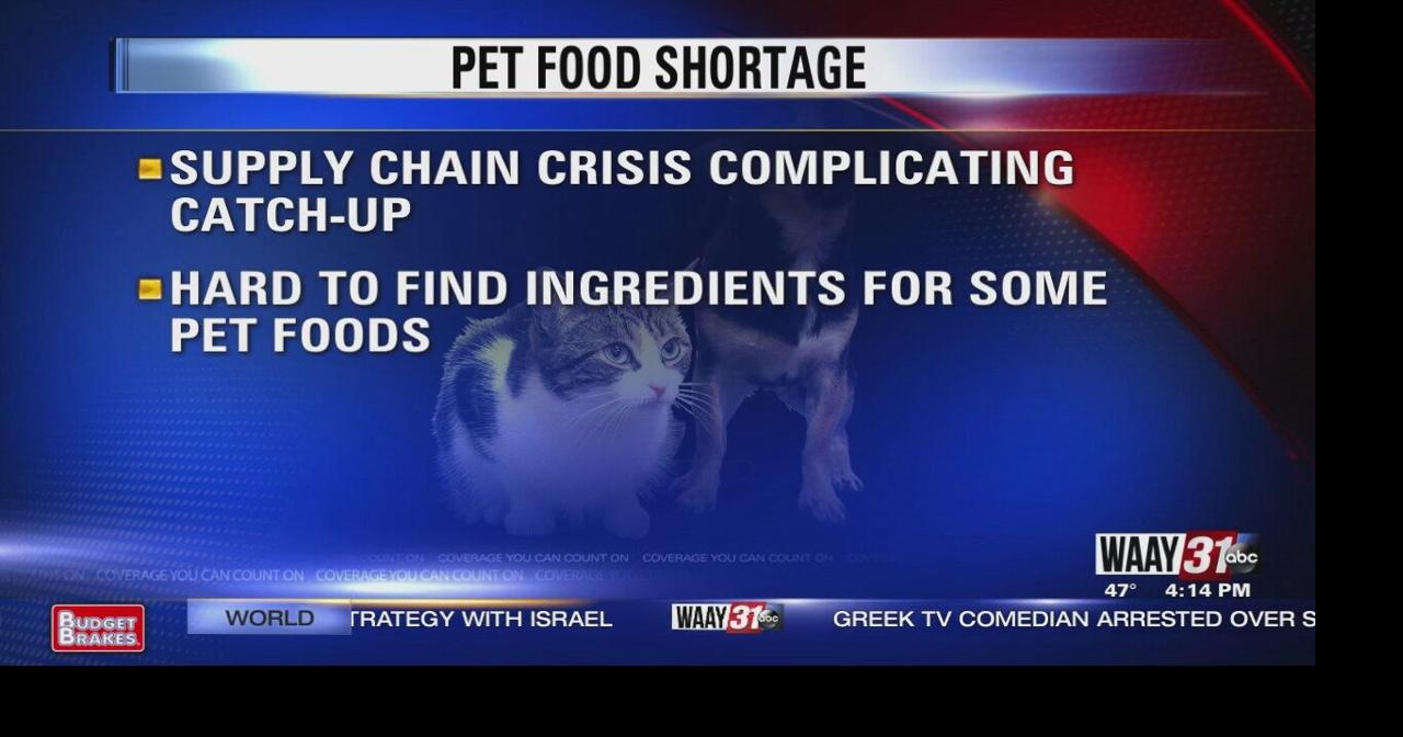 Pet food in short supply due to pandemic, shipping crisis Video