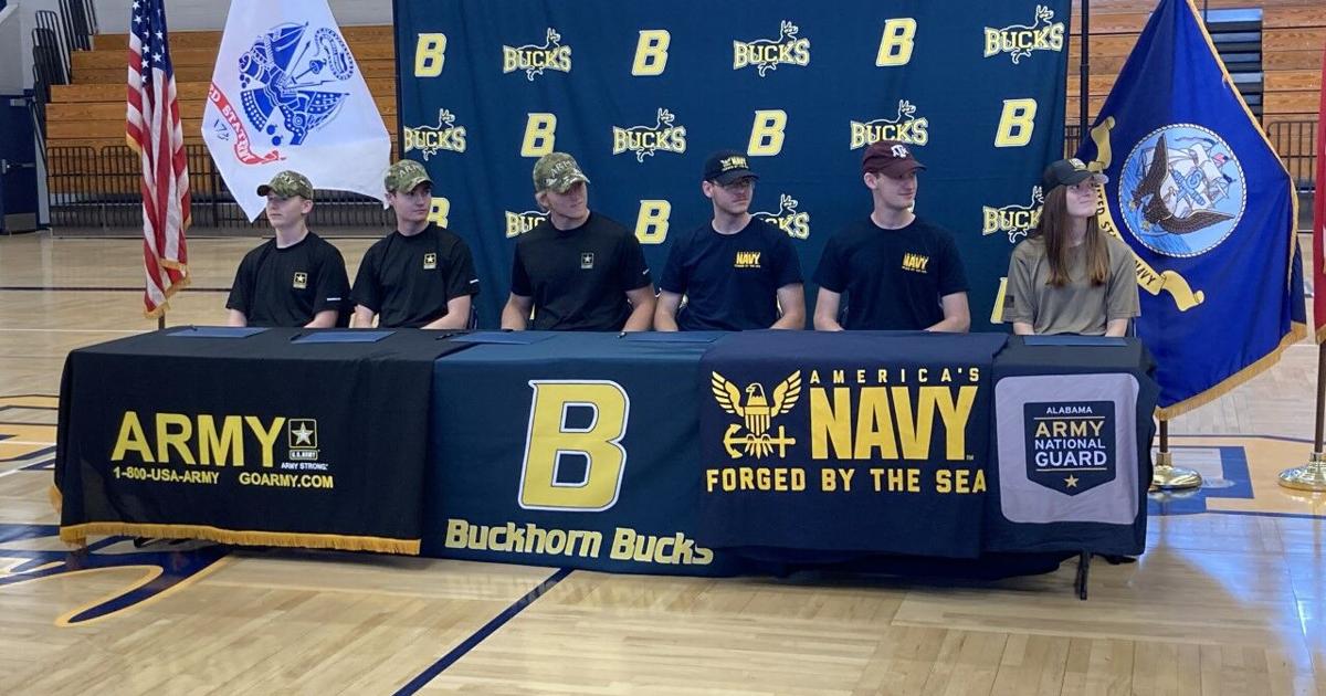 Buckhorn High School hosts Military Signing Day